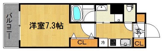 ベラジオ堀川今出川Ⅱ 間取り
