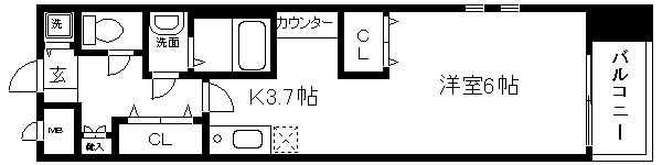 アスヴェル京都二条烏丸 間取り