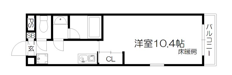 グランコスモ河原町 間取り