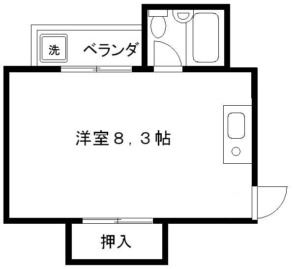 大橋ハイツ 間取り