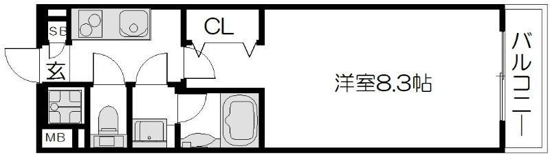べラジオ京都東山Ⅱ 間取り