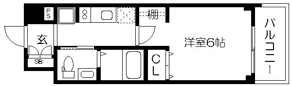 エステムプラザ京都三条大橋 間取り