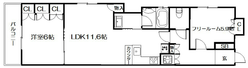 リーガル京都烏丸東 間取り