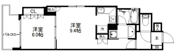 リーガル京都四条烏丸Ⅱ 間取り