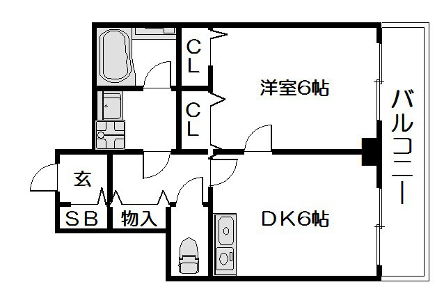 ライオンズマンション四条堀川第2 間取り