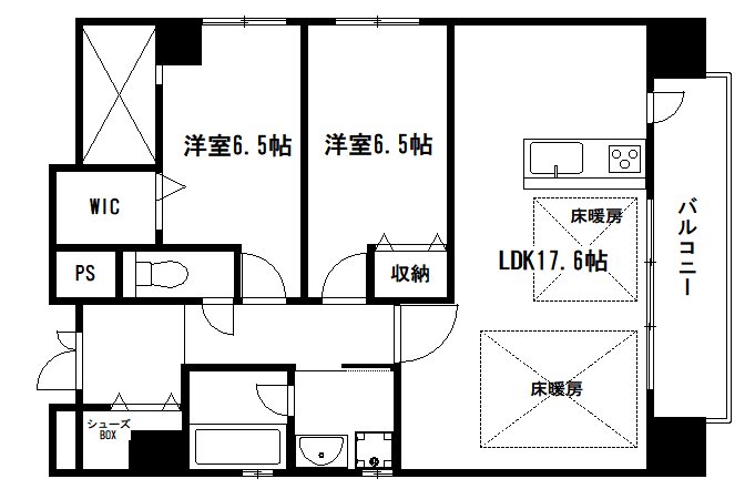 テルマーノ西洞院 間取り