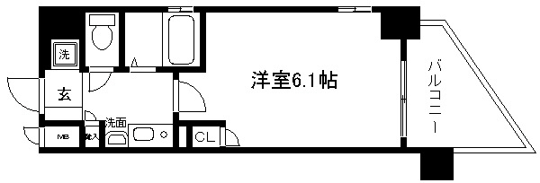 エステムコート御所南Ⅱ 間取り
