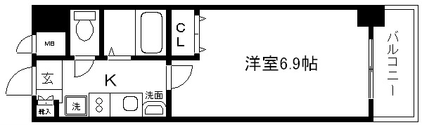 プレサンス京都四条河原町ネクステージ 間取り