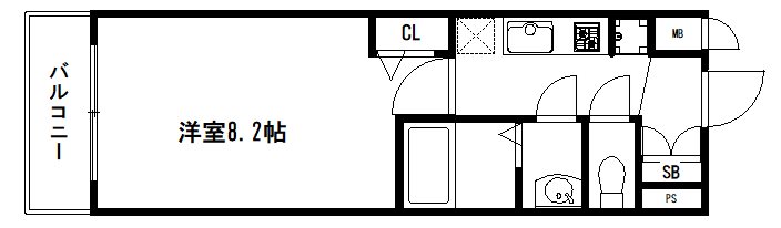 ベラジオ京都一乗寺Ⅱ 間取り