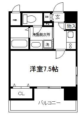 プレサンス京都三条大橋雅殿 間取り