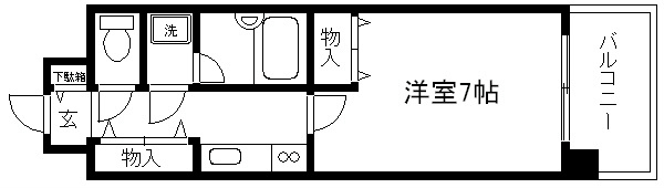 ライオンズマンション四条堀川 間取り