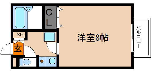 リーヴル松ヶ崎 間取り