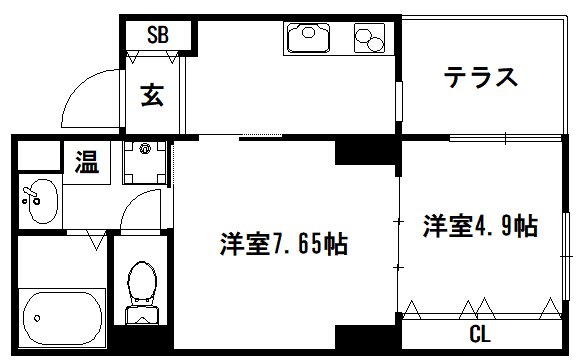 北野エスポワコリン 間取り