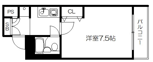 デトムワン烏丸一条Ⅱ 間取り