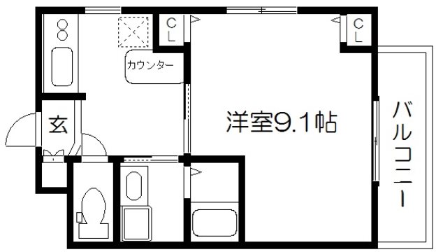 グリーンヒル冷泉通 間取り