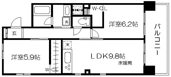 IL ROSSO堀川六角 間取り