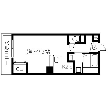 アベニューサイド五条 間取り