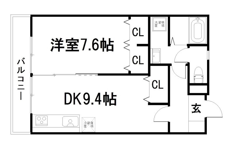 コープ鴨川B棟 間取り