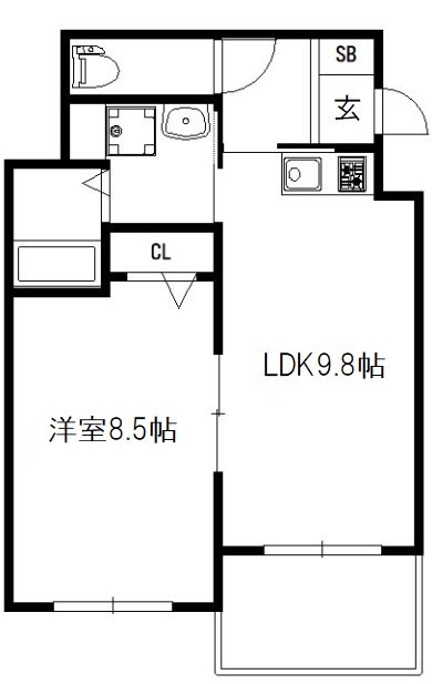 クレアーレ五条大宮 間取り