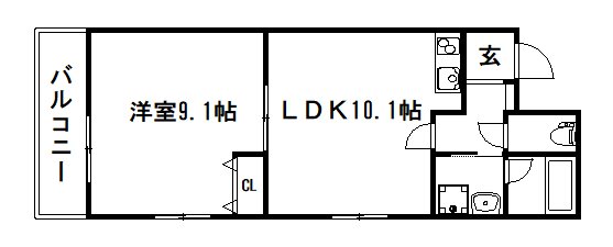 クレアーレ五条大宮 間取り