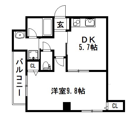 クレアーレ五条大宮 間取り
