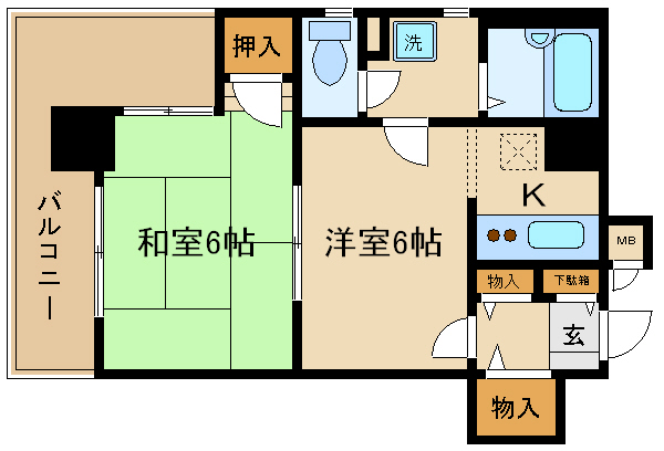 ライオンズマンション四条大宮 間取り