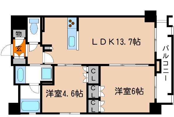 リヴァーク四条烏丸 間取り