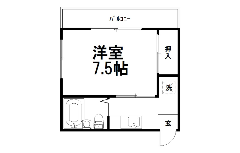 ロイヤルハイツ一乗寺 間取り