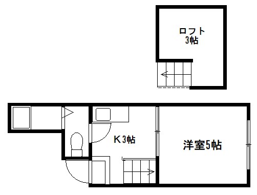 アスターナ京の袋小路長屋 間取り
