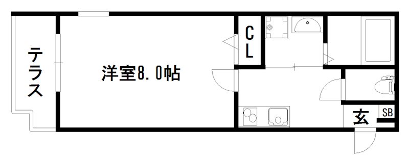 クレドール東福寺 間取り