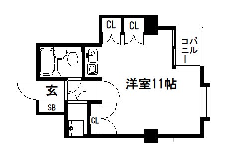 ヴェルビュ二条城東 間取り
