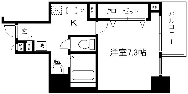 アスヴェル京都市役所前 間取り