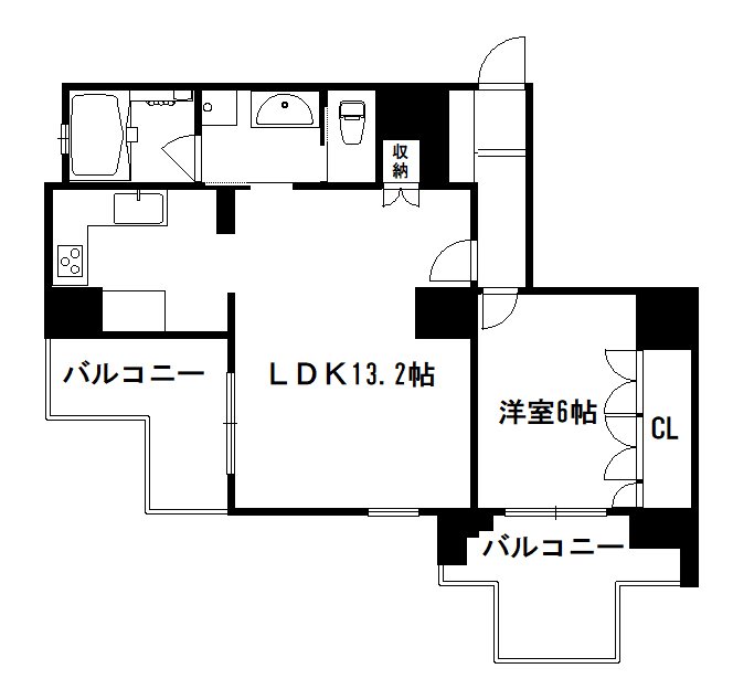 リーガル京都五条大宮 間取り