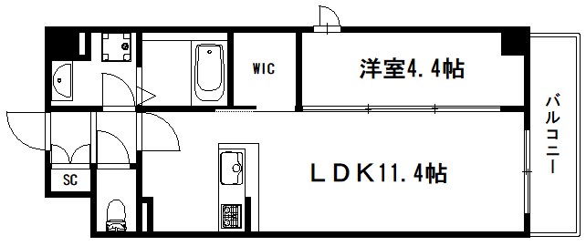 THE RESIDENCE 二条駅前 間取り