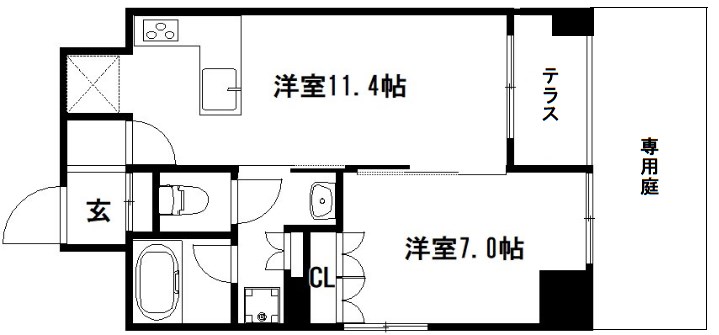 リーガル京都二条城前 間取り