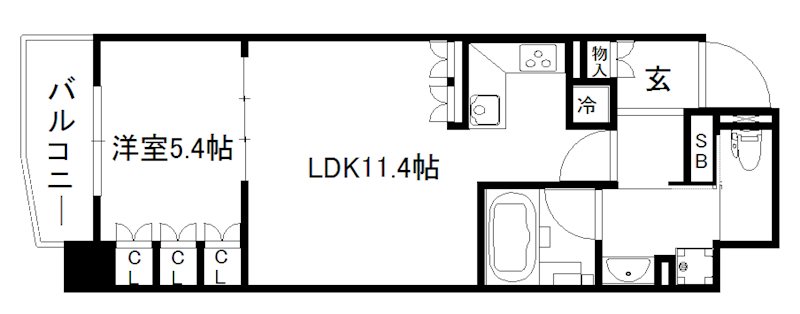 リーガル京都西陣Ⅱ 間取り