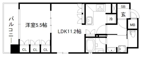 リーガル京都西陣Ⅱ 間取り