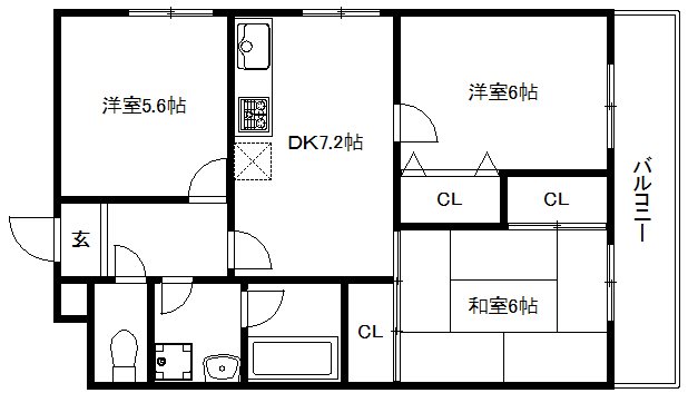 ボナセーラ竹田 間取り