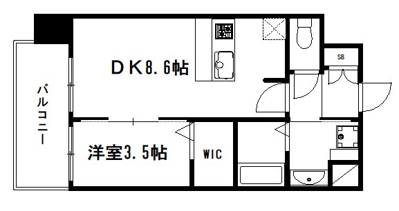 プレサンスＴＨＥ　ＫＹＯＴＯ　東福寺　ＥＡＳＴ 間取り