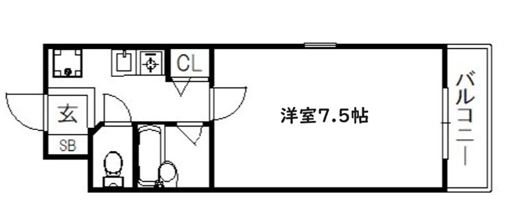 作思以度　衣笠（サクシードきぬがさ） 間取り
