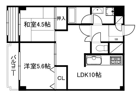 エイブル創久五条大宮 間取り