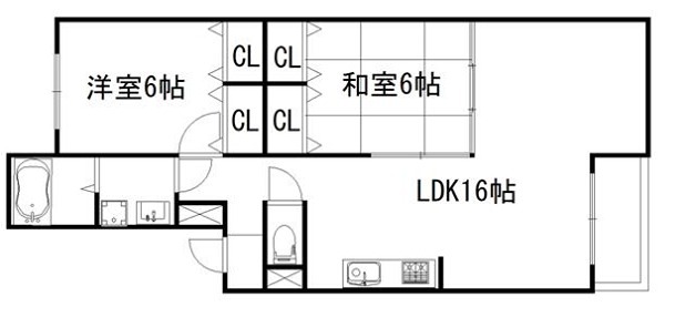 シャトレ月輪 間取り
