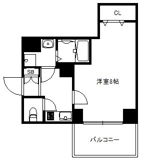 プレサンス京都北野白梅町 間取り