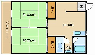 サンハイツ西ノ京 間取り