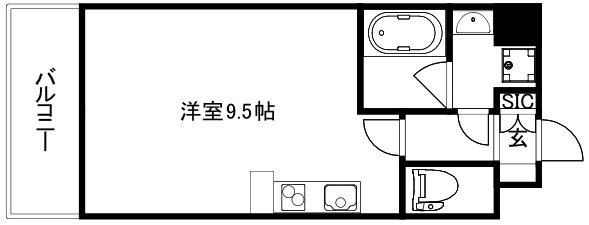 クレアドーレ京都二条 間取り