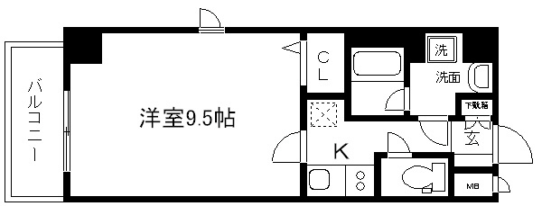 アスヴェル京都二条駅前Ⅱ 間取り