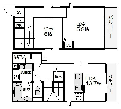 コエーダコート大宮 間取り