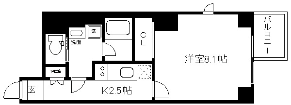 アスヴェル京都二条駅前 間取り