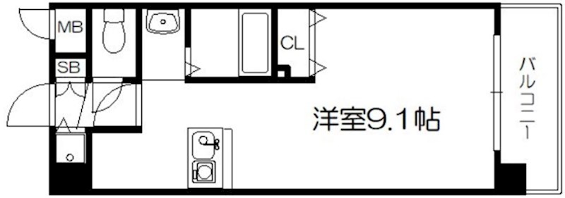 プレサンス京都三条大橋鴨川苑 間取り