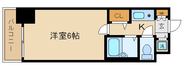 リーガル京都河原町Ⅱ 間取り